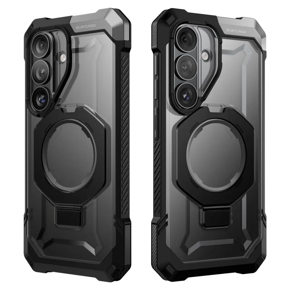 Samsung Galaxy S26 Telefona vāciņš melns SUPCASE UB GRIP MAG MAGSAFE