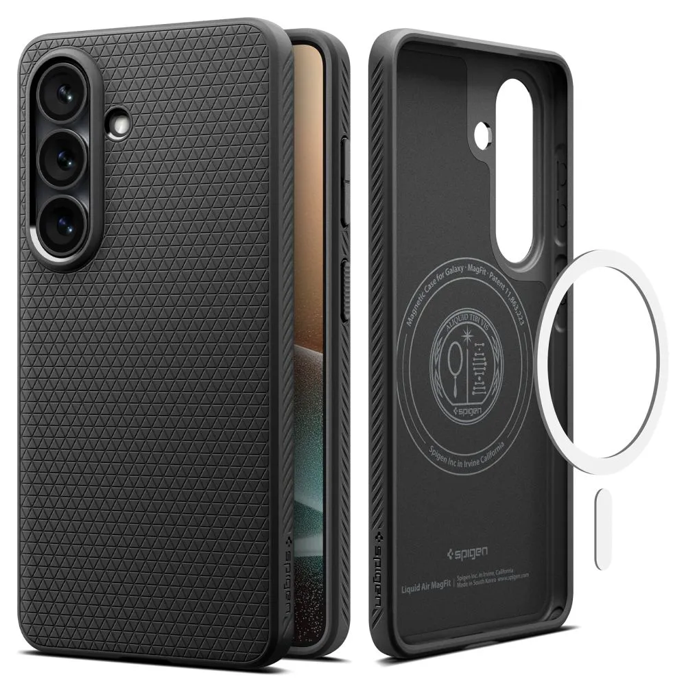 Samsung Galaxy S26 Telefona vāciņš melns SPIGEN LIQUID AIR MAG MAGSAFE