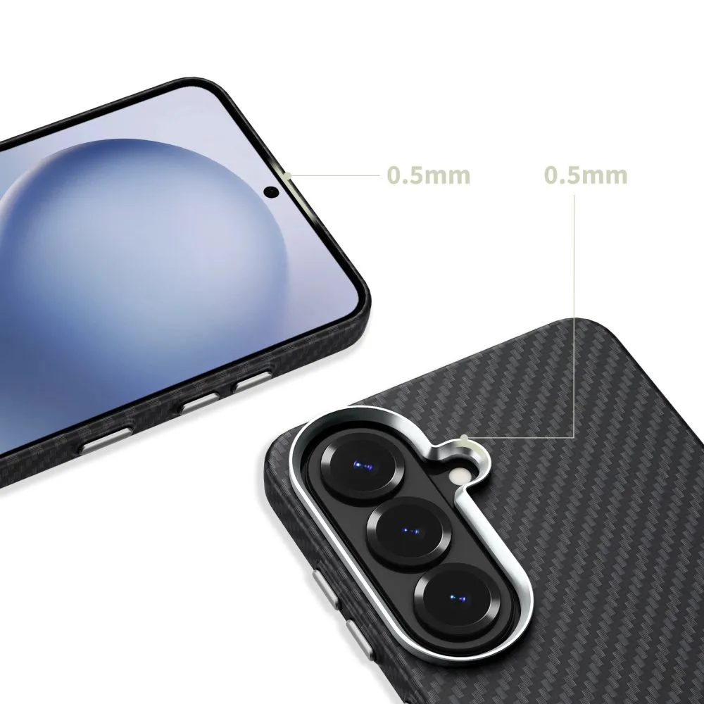 Samsung Galaxy S26 Telefona vāciņš melns TECH-PROTECT ION CARBON MAGSAFE