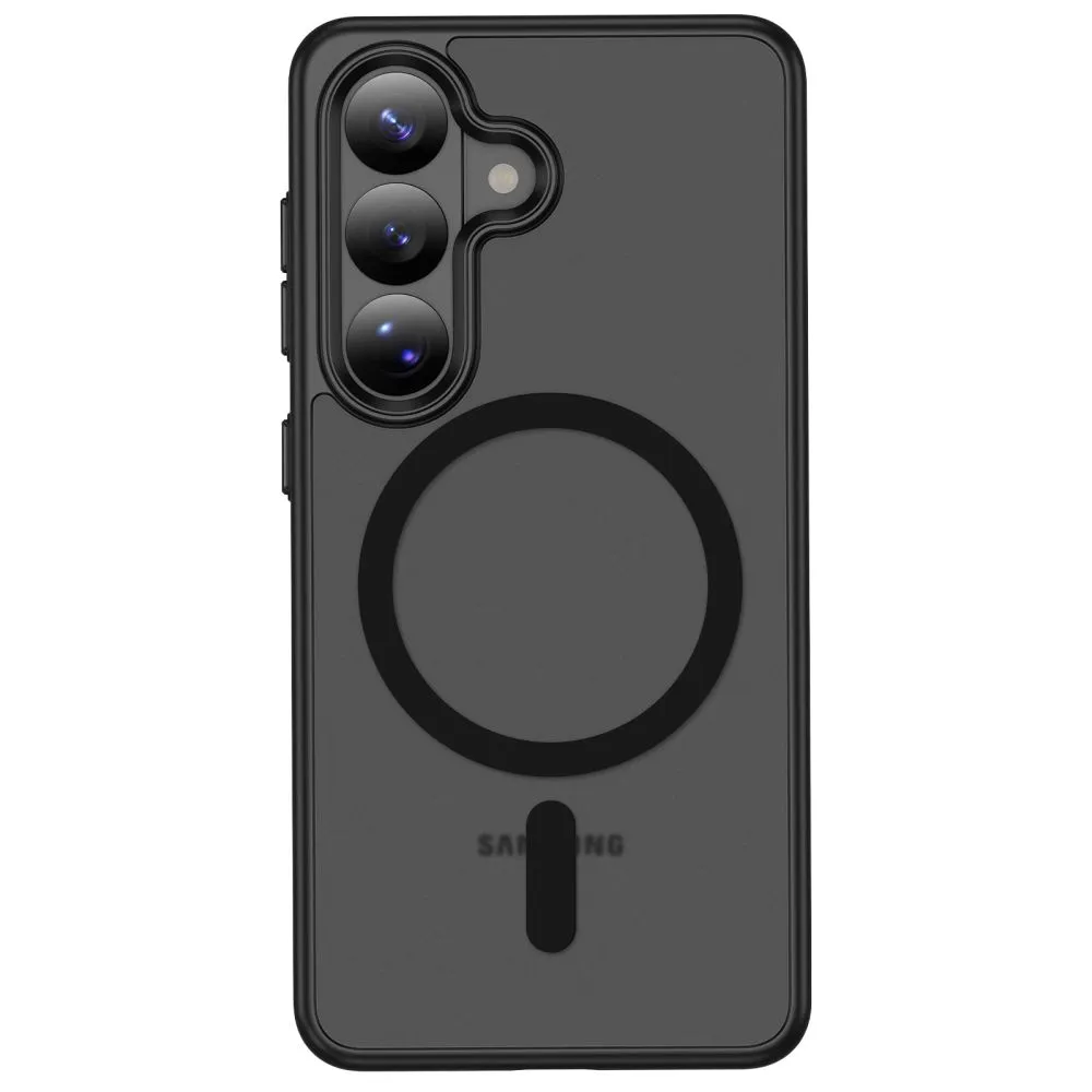 Samsung Galaxy S26 Telefona vāciņš melns TECH-PROTECT MAGMAT MAGSAFE