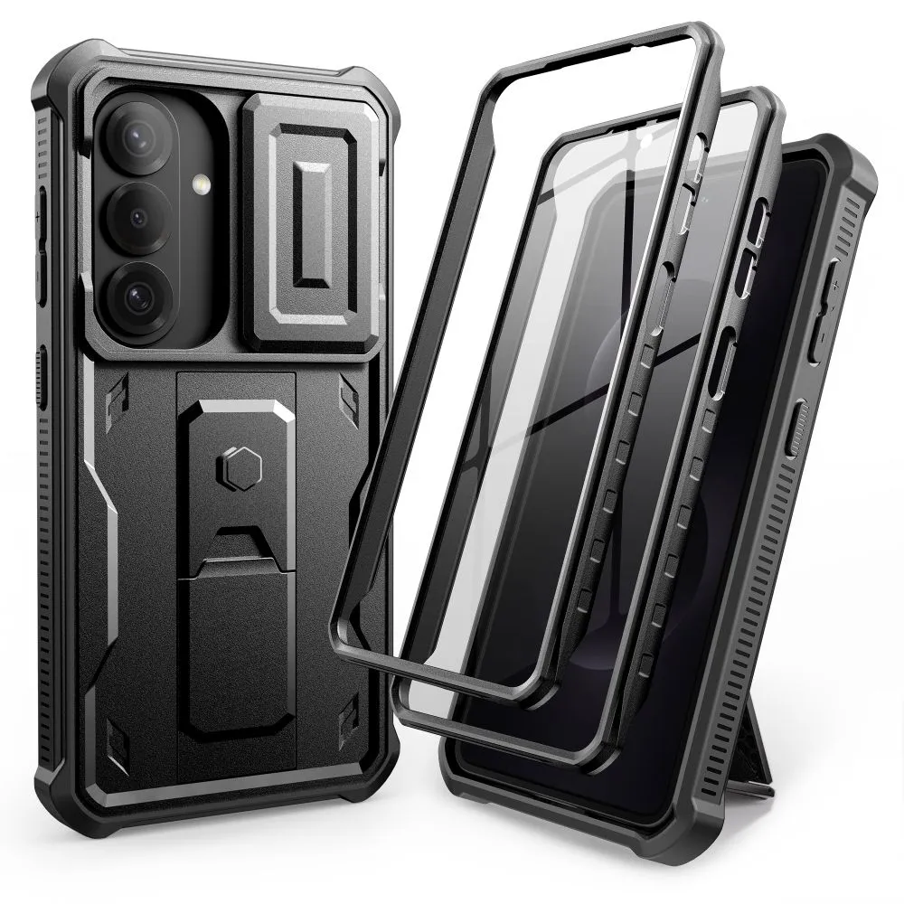 Samsung Galaxy S26 Telefona vāciņš melns TECH-PROTECT KEVLAR CAM+ 2-SET