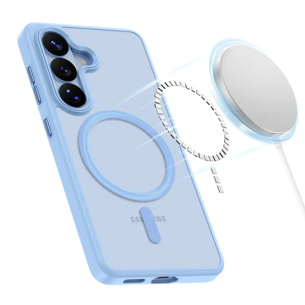 Samsung Galaxy S26 Phone Cover blue TECH-PROTECT MAGMAT MAGSAFE