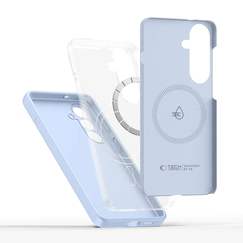 Samsung Galaxy S26 Phone Cover blue TECH-PROTECT SILICONE MAGSAFE