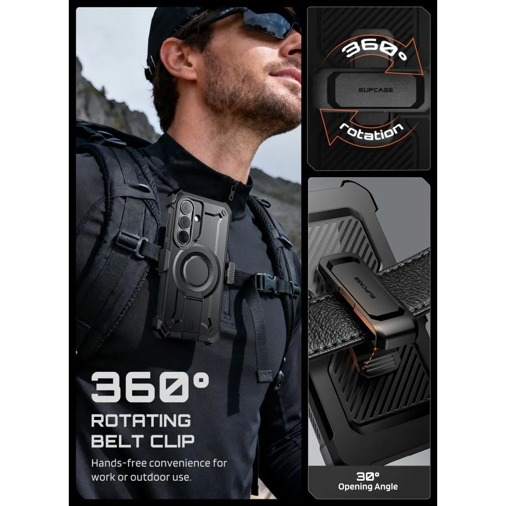 Samsung Galaxy S26 Plus Telefona vāciņš melns SUPCASE UNICORN BEETLE PRO MAG MAGSAFE 2-SET