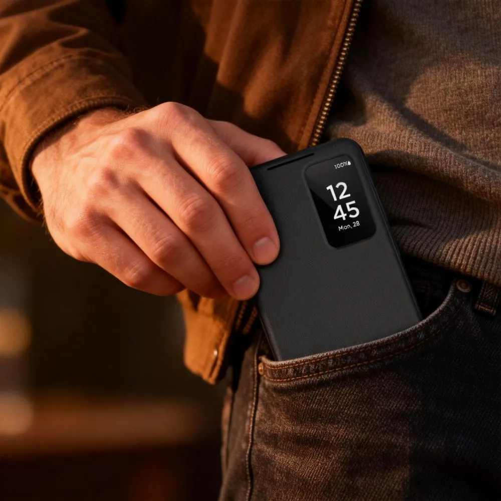 Samsung Galaxy A37 Telefona maciņš melns TECH-PROTECT SMART WALLET 5G