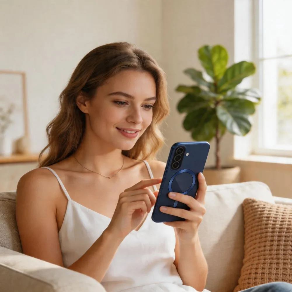 Samsung Galaxy A57 5G чехол синий TECH-PROTECT MAGFLEX MAGSAFE