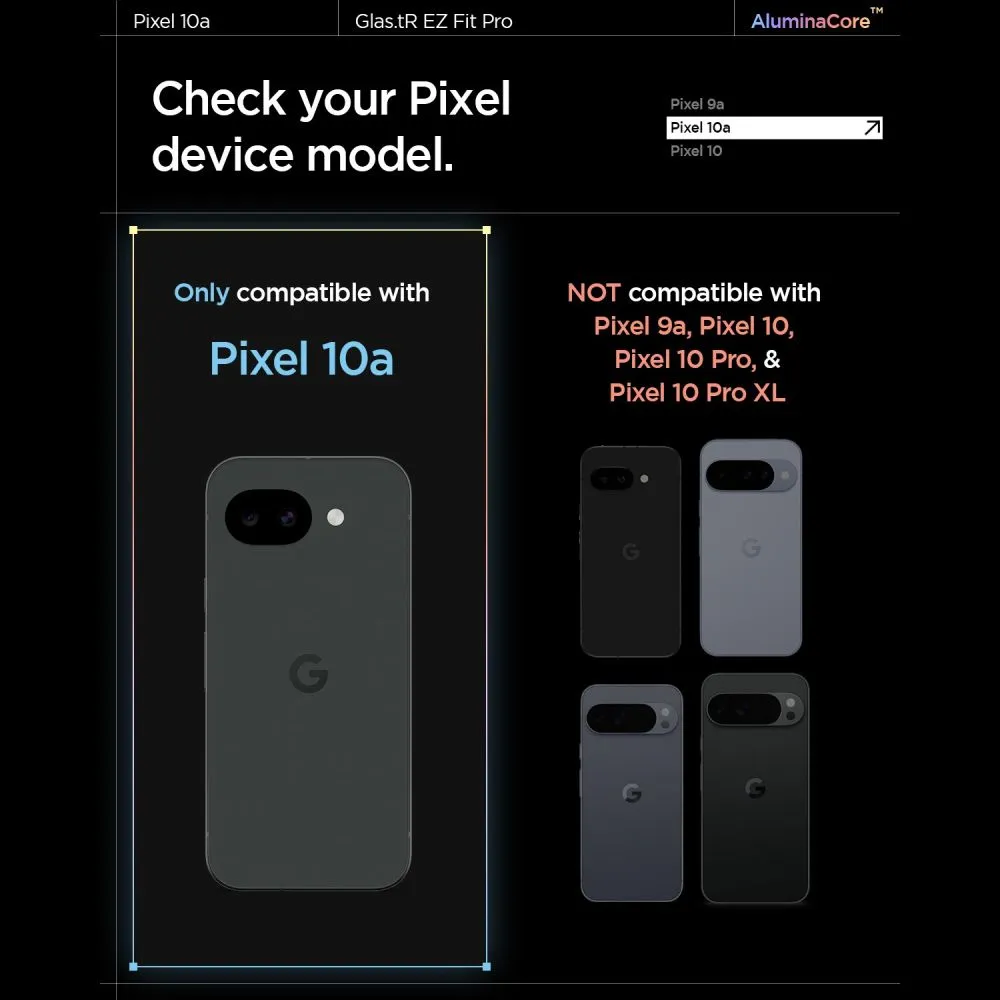 Google Pixel 10A panssarilasi  SPIGEN GLAS.TR 