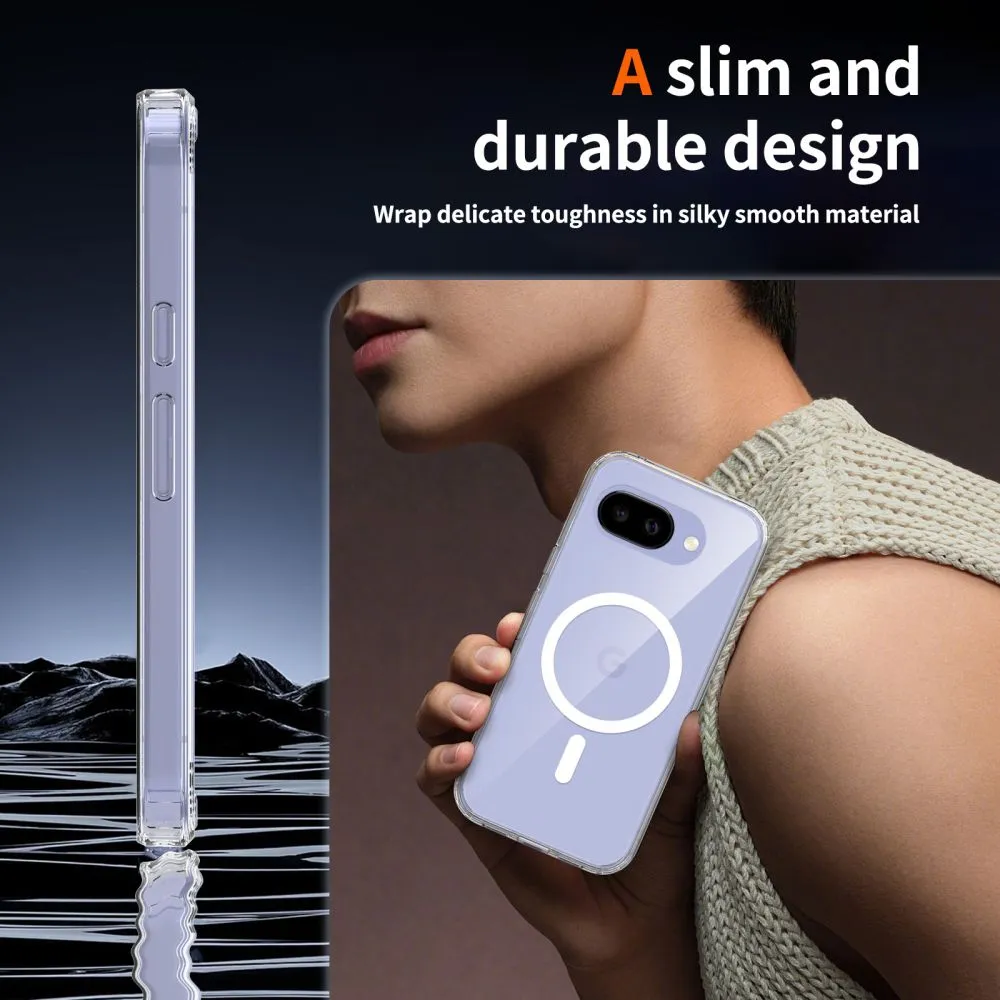 Google Pixel 10A Telefona vāciņš caurspīdīgs TECH-PROTECT FLEXAIR HYBRID MAGSAFE