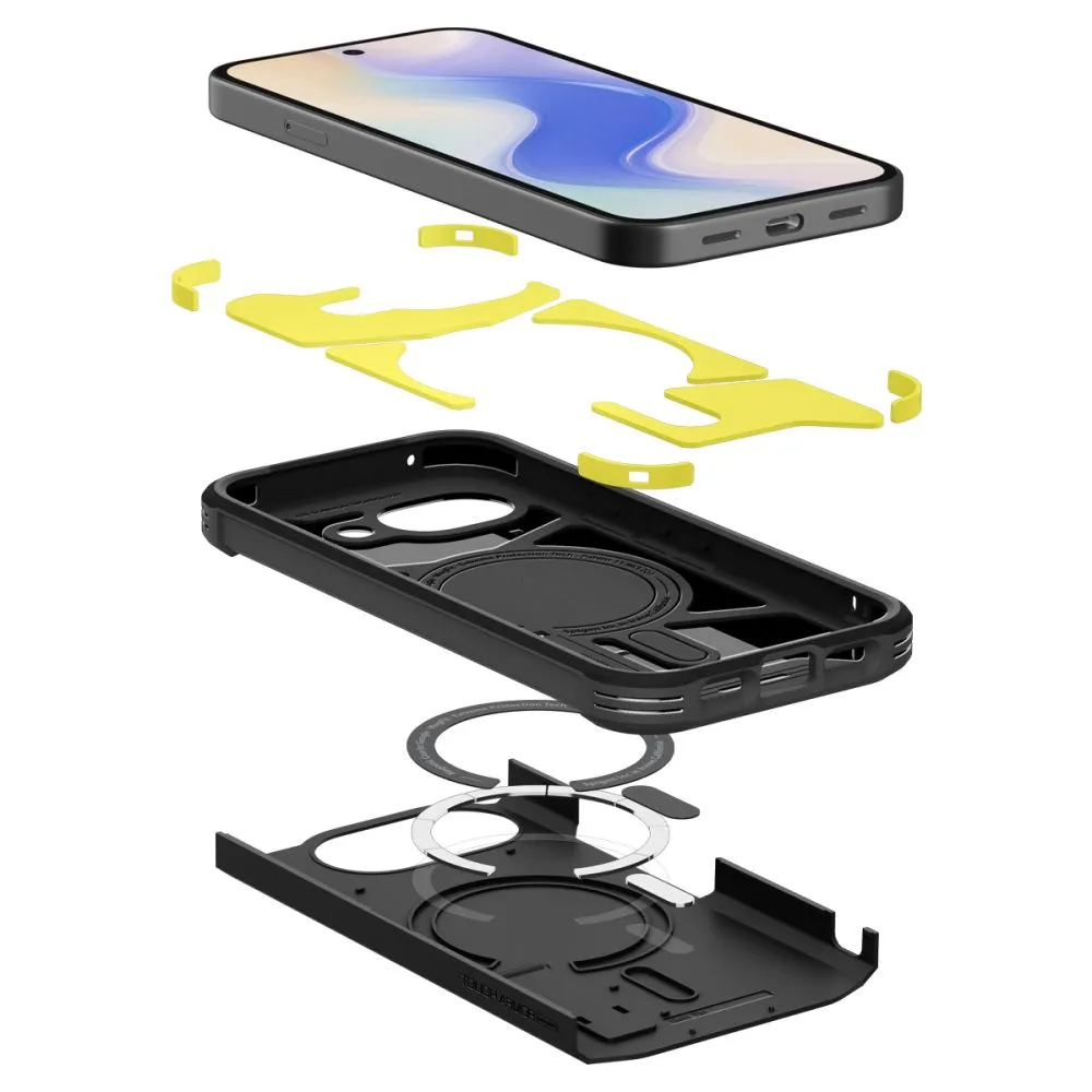 Google Pixel 10A suojakuori musta SPIGEN TOUGH ARMOR MAG MAGSAFE