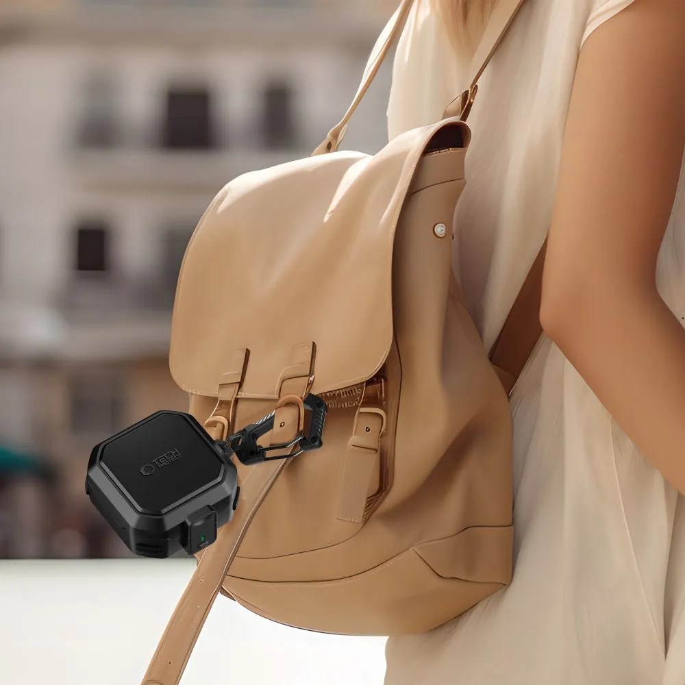 Samsung Galaxy Buds 4 / Pro Apsauginiai dėklai ir Juoda TECH-PROTECT CARBONOX MAGSAFE