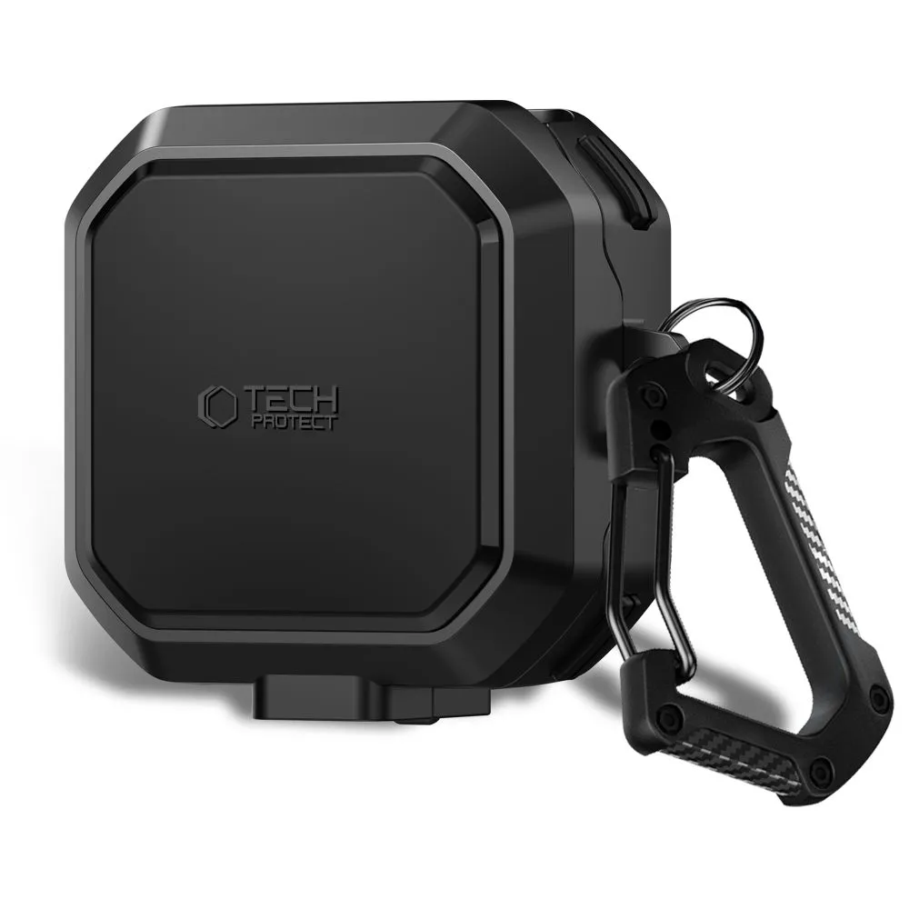 Samsung Galaxy Buds 4 / Pro Apsauginiai dėklai ir Juoda TECH-PROTECT CARBONOX MAGSAFE