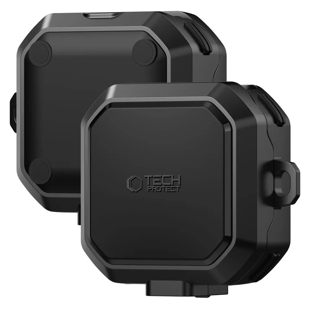 Samsung Galaxy Buds 4 / Pro Apsauginiai dėklai ir Juoda TECH-PROTECT CARBONOX MAGSAFE