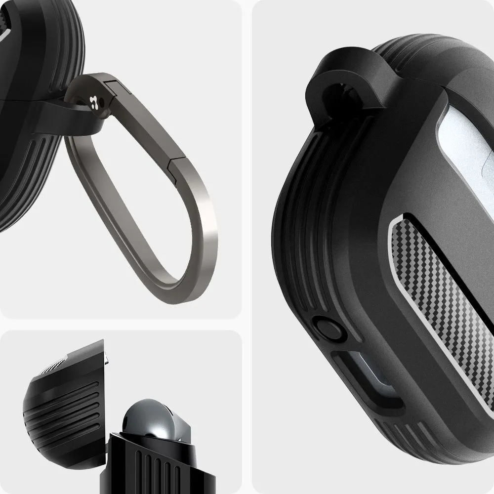 Samsung Galaxy Buds 3 / Pro Aizsargvāciņi un maciņi melns SPIGEN RUGGED ARMOR PRO