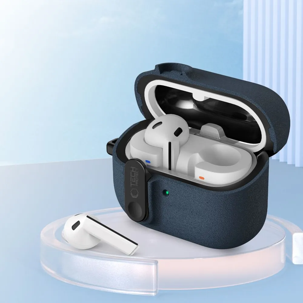 Samsung Galaxy Buds 3 / Pro Apsauginiai dėklai ir mėlyna TECH-PROTECT SLIM HOOK FE