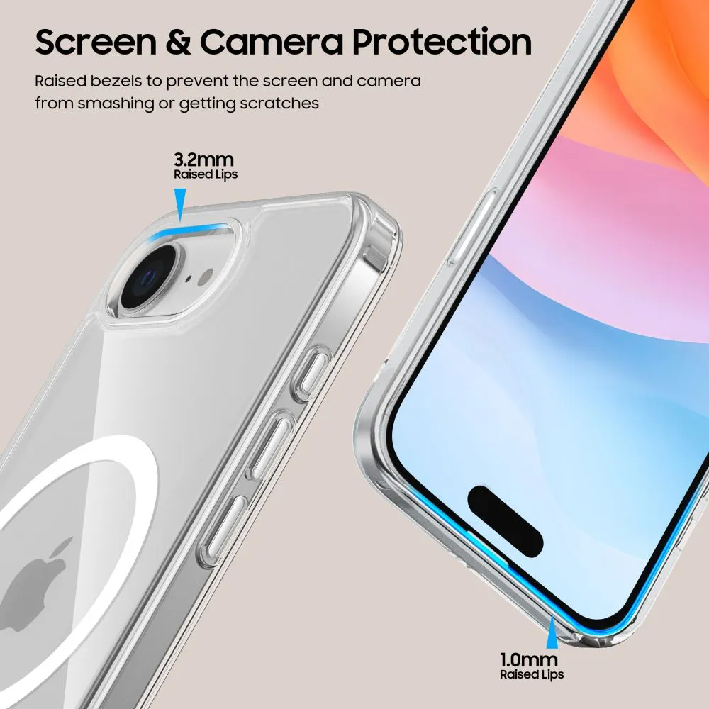 Apple iPhone 17e suojakuori läpinäkyvä TECH-PROTECT FLEXAIR HYBRID MAGSAFE