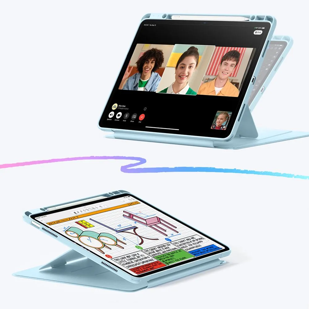 Apple iPad Air 13 (2026) tablet skal, fodral  ESR FLIP HYBRID