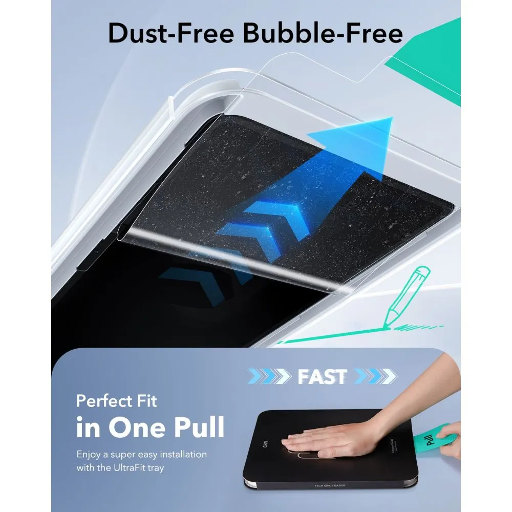 Apple iPad Air 11 8th Gen (2026) Planšetės ekrano apsauga  ESR PAPER FEEL 2-PACK