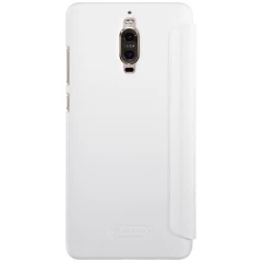Huawei Mate 9 Pro suojakotelo valkoinen Sparkle Leather 