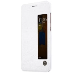 Huawei Mate 9 Pro case white Qin Leather 