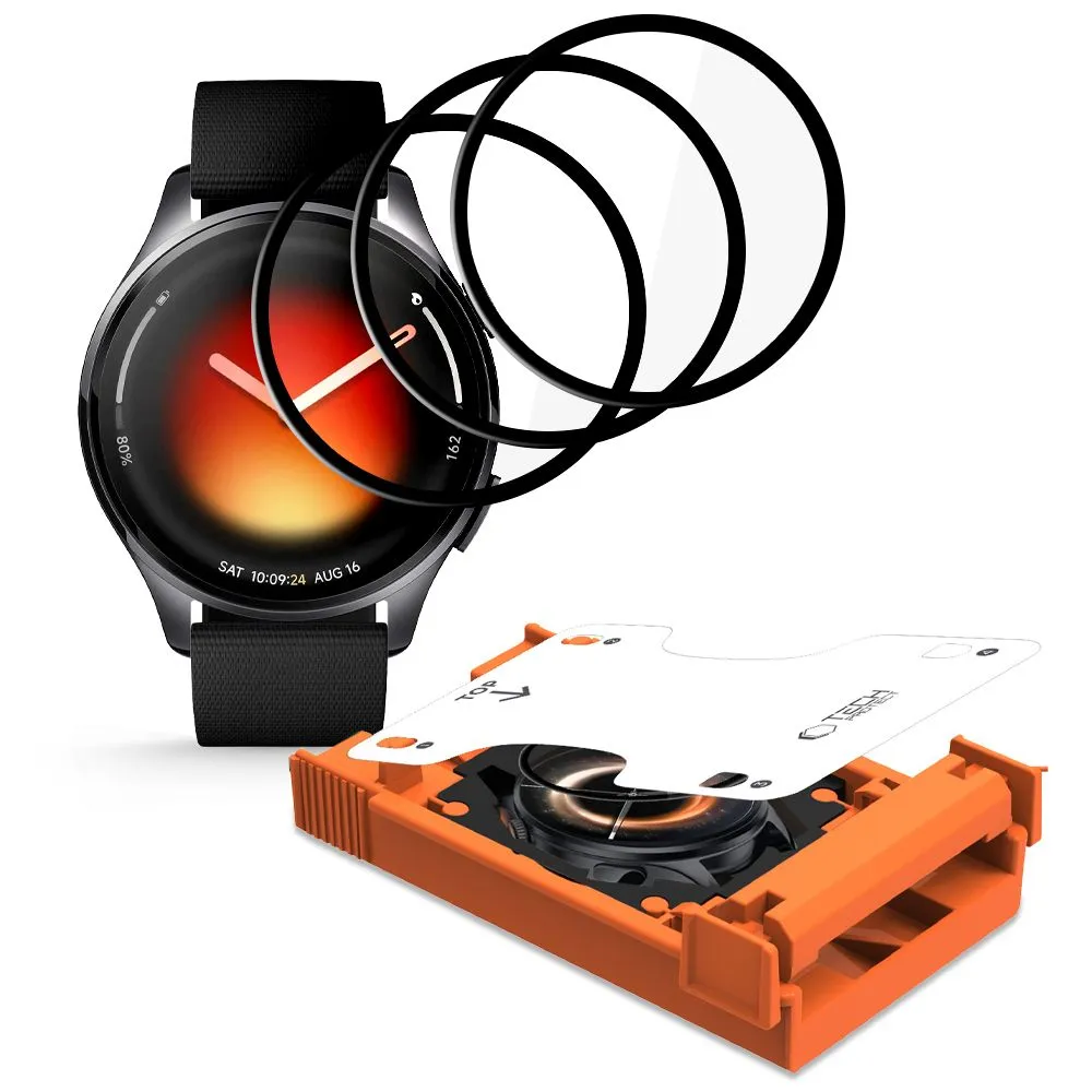 Xiaomi Watch 5 Tempered glass  TECH-PROTECT EASY SET FLEX+ 3-PACK