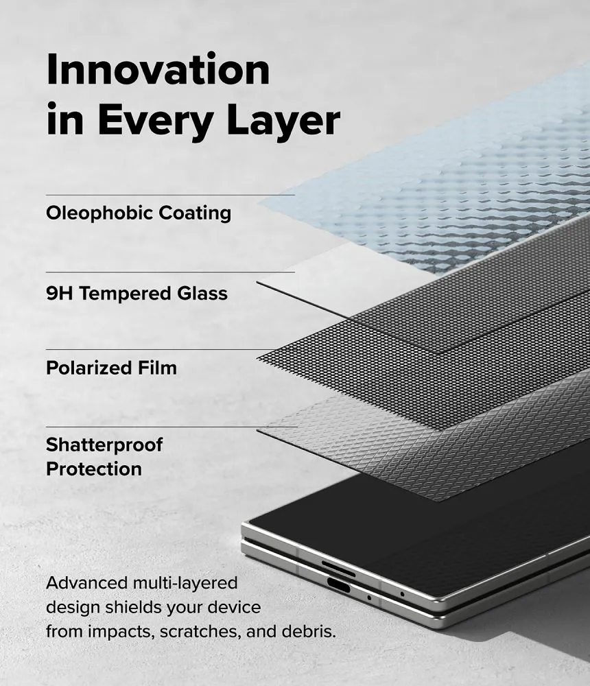 Samsung Galaxy Z Fold 8 Ultra Screen Protector RINGKE COVER DISPLAY EASY SLIDE 360 PRIVACY 2-PACK