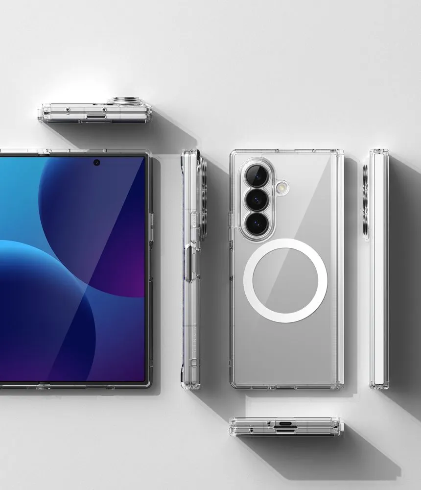 Samsung Galaxy Z Fold 8 Ultra suojakuori läpinäkyvä RINGKE FUSION FLAP MAGNETIC MAGSAFE