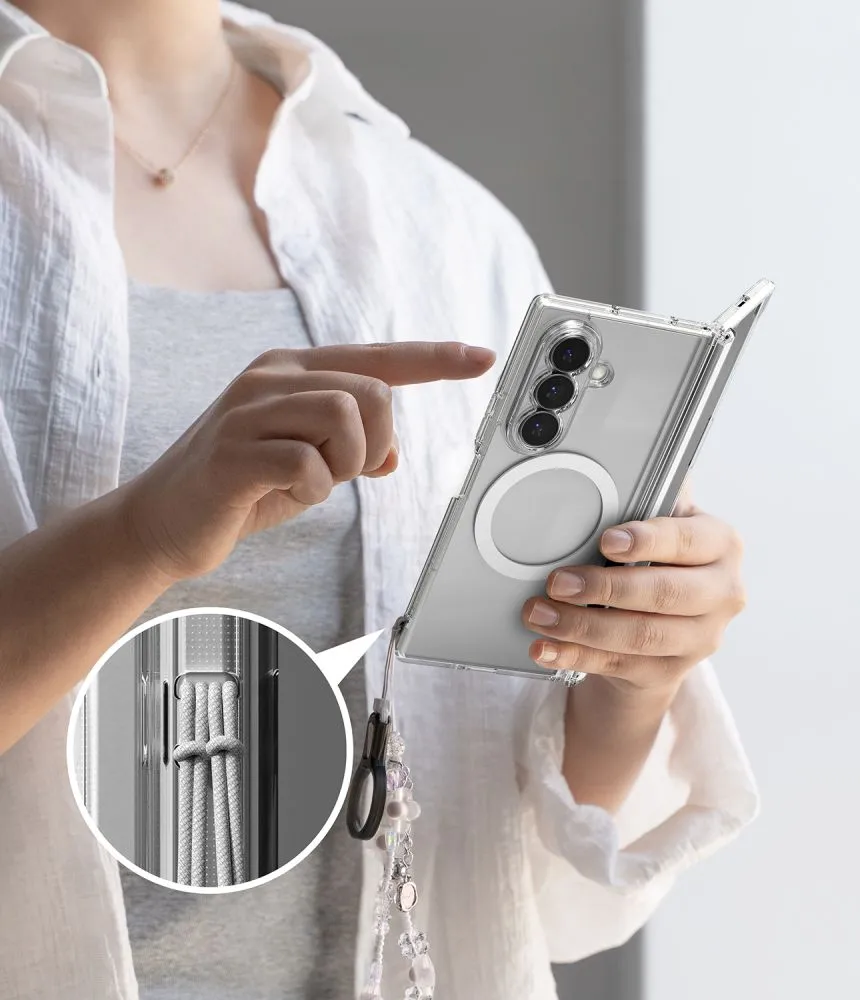 Samsung Galaxy Z Fold 8 Ultra suojakuori läpinäkyvä RINGKE FUSION FLAP MAGNETIC MAGSAFE