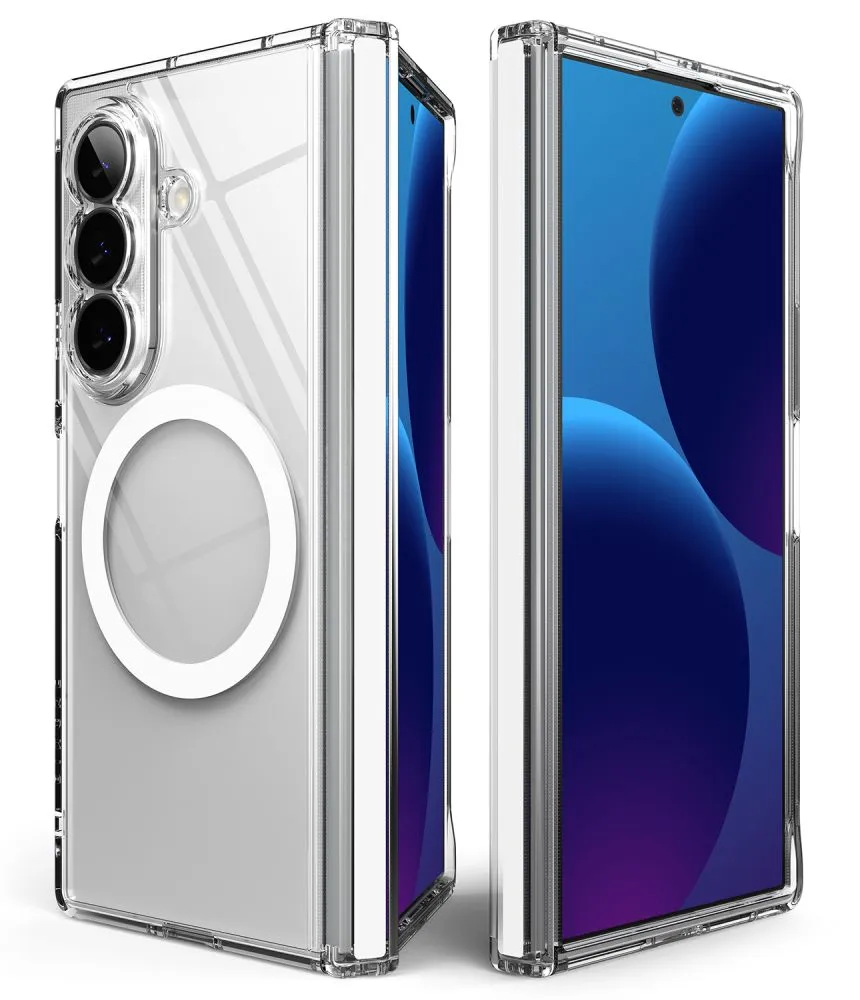 Samsung Galaxy Z Fold 8 Ultra suojakuori läpinäkyvä RINGKE FUSION FLAP MAGNETIC MAGSAFE