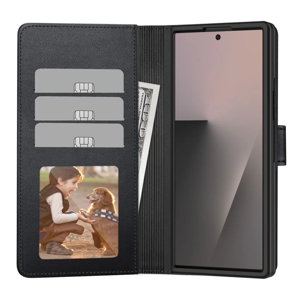 Samsung Galaxy Z Fold 8 Ultra fodral svart TECH-PROTECT WALLET