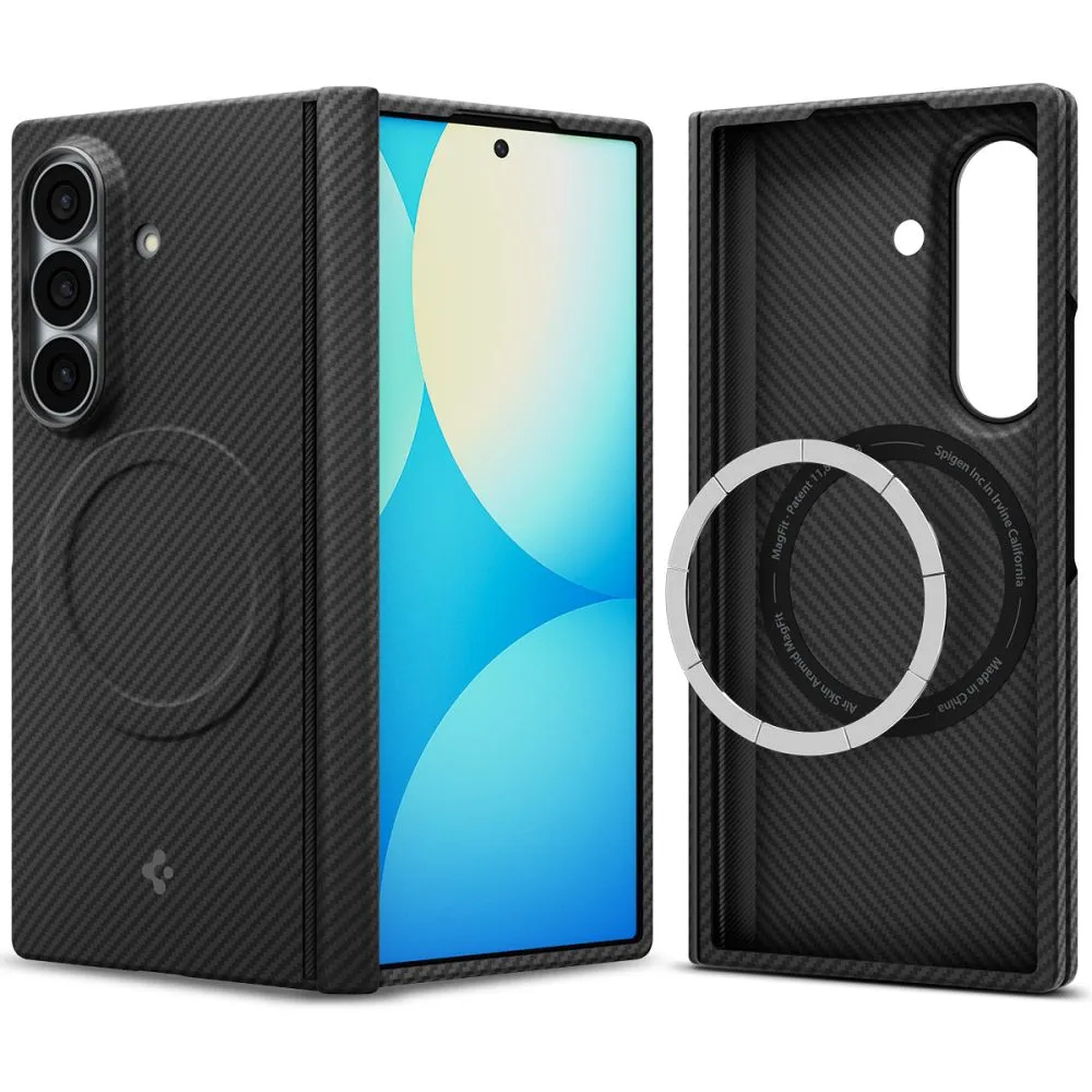 Samsung Galaxy Z Fold 8 Ultra skal svart SPIGEN AIRSKIN ARAMID MAGSAFE