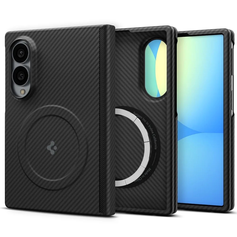 Samsung Galaxy Z Fold 8 Telefoni kaaned must SPIGEN AIRSKIN ARAMID MAGSAFE