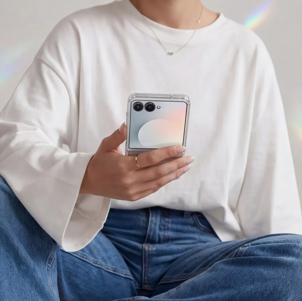 Samsung Galaxy Z Flip 8 Telefona vāciņš caurspīdīgs TECH-PROTECT FLEXAIR HYBRID MAGSAFE