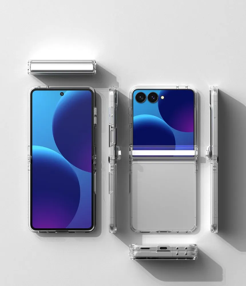 Samsung Galaxy Z Flip 8 Telefona vāciņš caurspīdīgs RINGKE FUSION FLAP