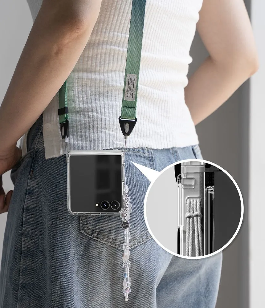 Samsung Galaxy Z Flip 8 Telefona vāciņš caurspīdīgs RINGKE FUSION FLAP