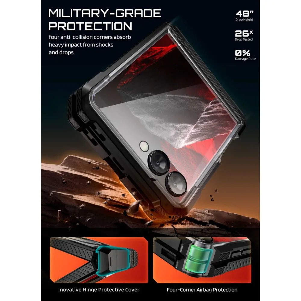 Samsung Galaxy Z Flip 8 Phone Cover black SUPCASE UB GRIP MAG MAGSAFE