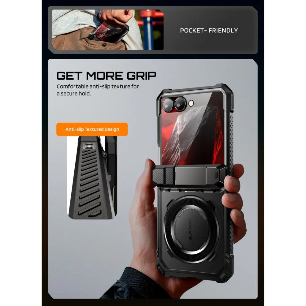 Samsung Galaxy Z Flip 8 Phone Cover black SUPCASE UB GRIP MAG MAGSAFE
