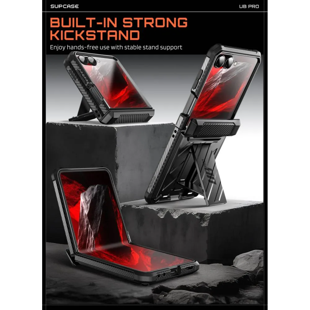 Samsung Galaxy Z Flip 8 Telefoni kaaned must SUPCASE UNICORN BEETLE PRO