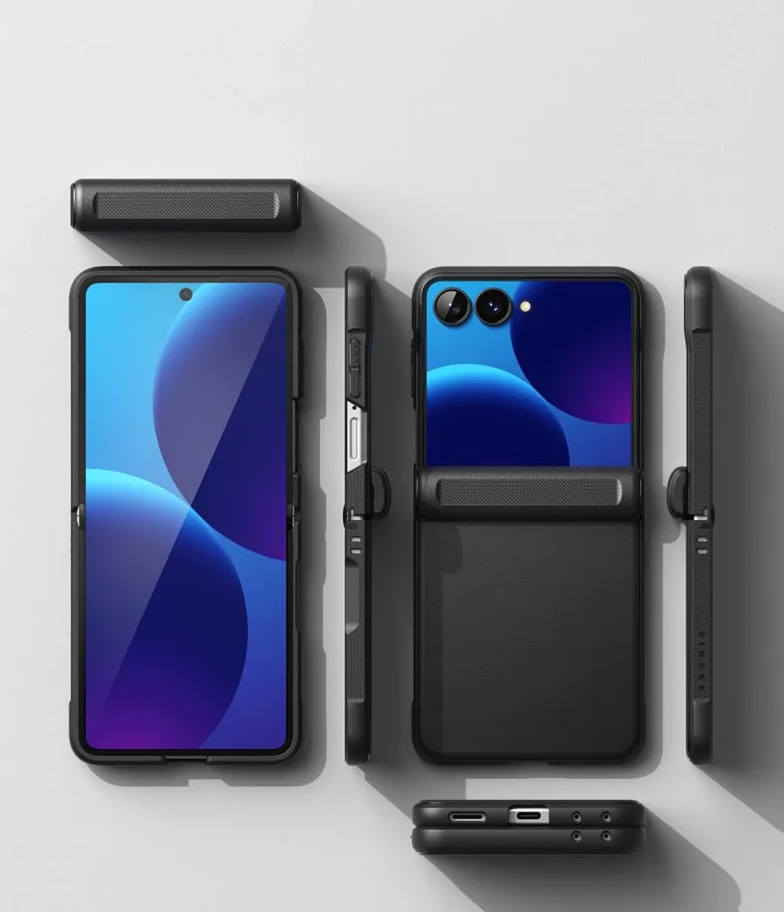 Samsung Galaxy Z Flip 8 Telefoni kaaned must RINGKE ONYX FLAP