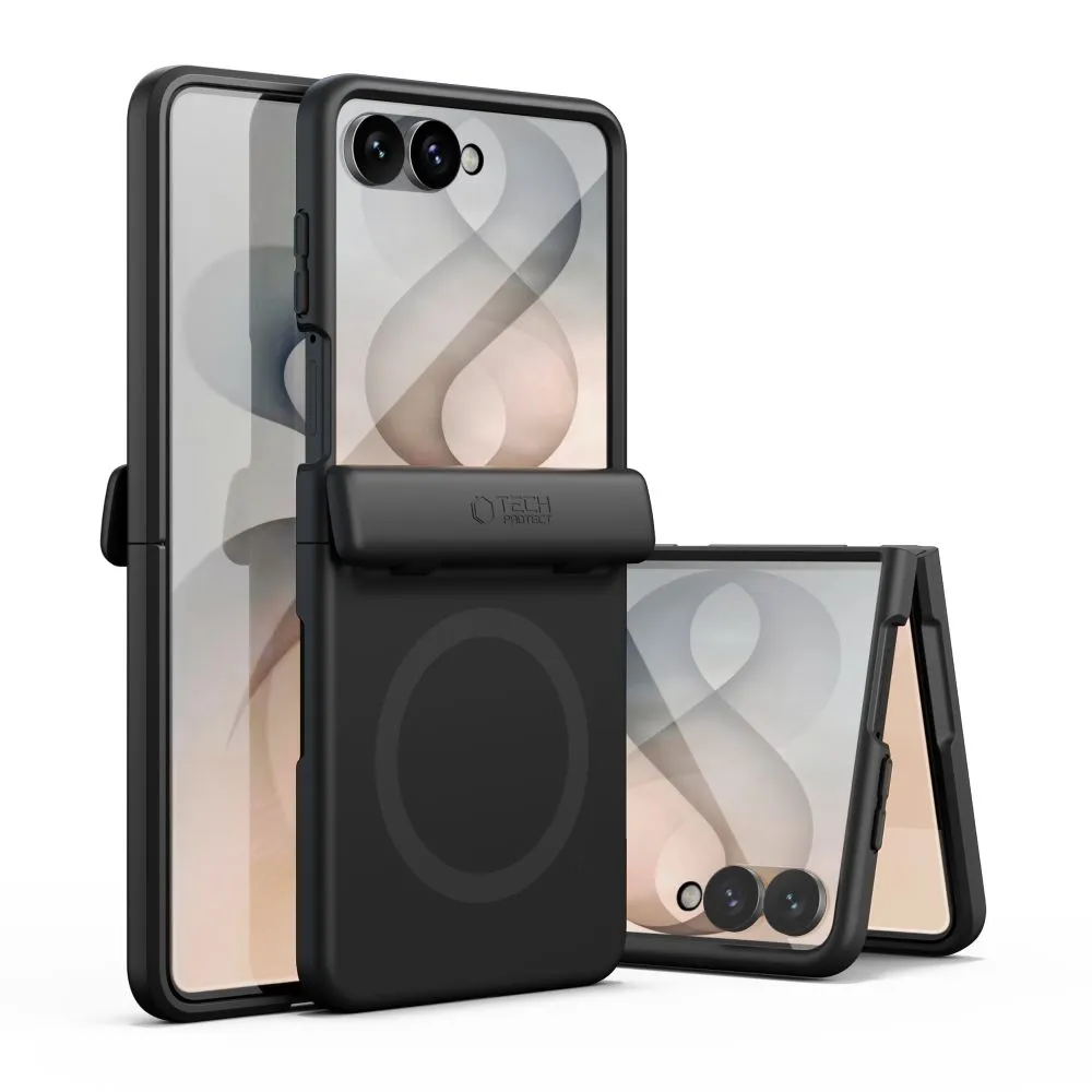 Samsung Galaxy Z Flip 8 skal svart TECH-PROTECT KEVLAR AURA MAGSAFE