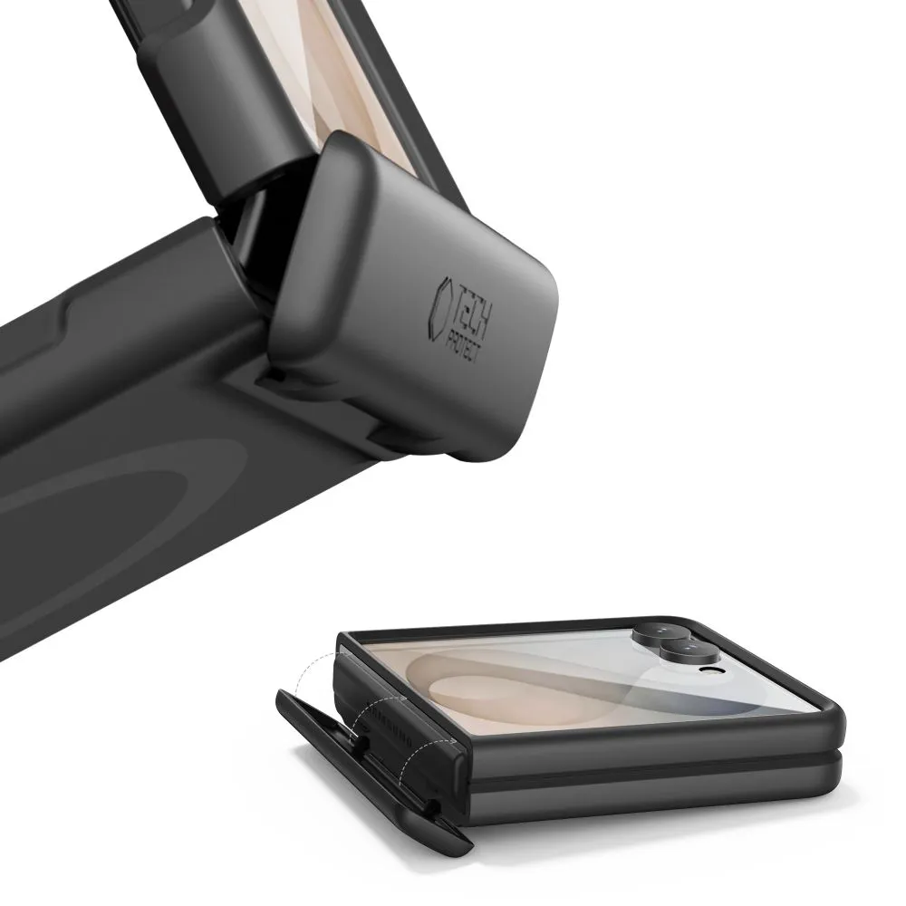 Samsung Galaxy Z Flip 8 skal svart TECH-PROTECT KEVLAR AURA MAGSAFE