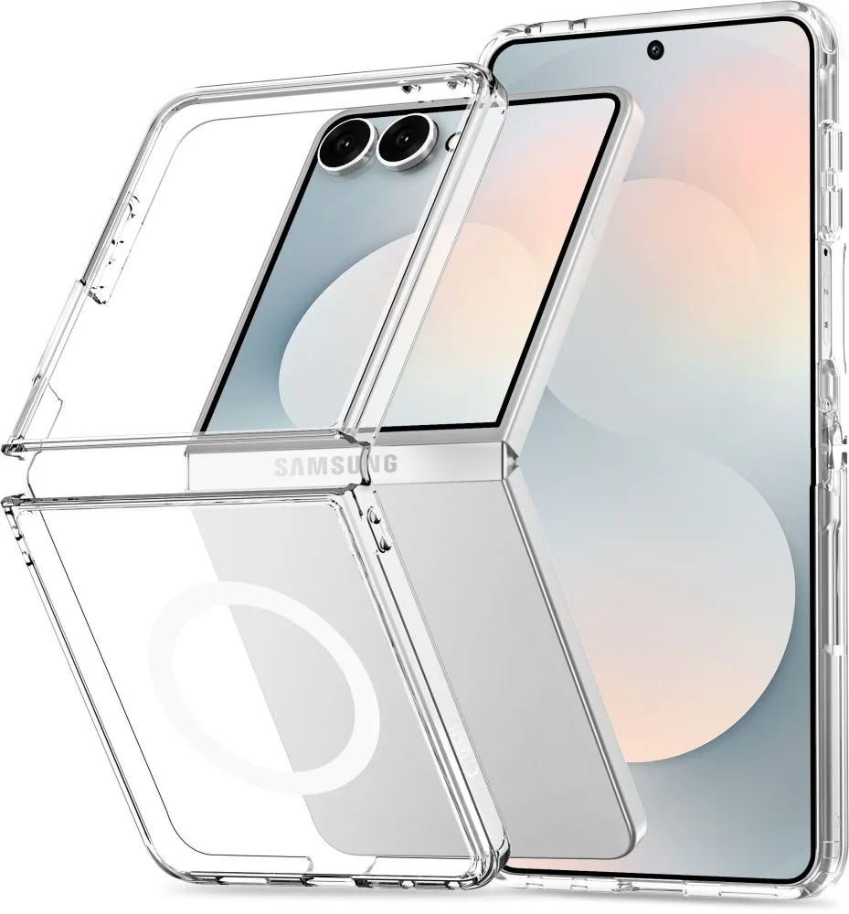 Samsung Galaxy Z Flip 8 Telefona vāciņš caurspīdīgs TECH-PROTECT FLEXAIR HYBRID MAGSAFE