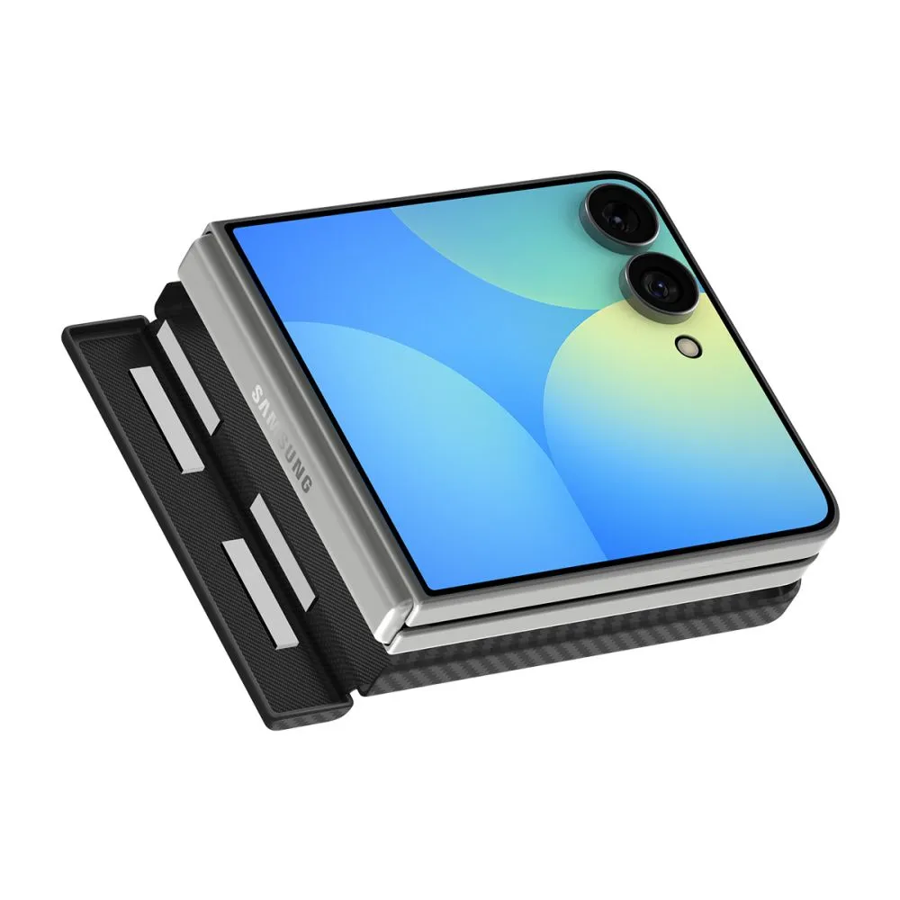 Samsung Galaxy Z Flip 8 чехол черный SPIGEN AIRSKIN ARAMID MAGSAFE