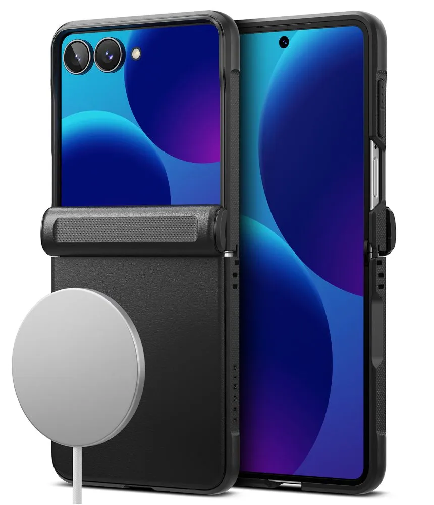 Samsung Galaxy Z Flip 8 Phone Cover black RINGKE ONYX FLAP MAGNETIC MAGSAFE