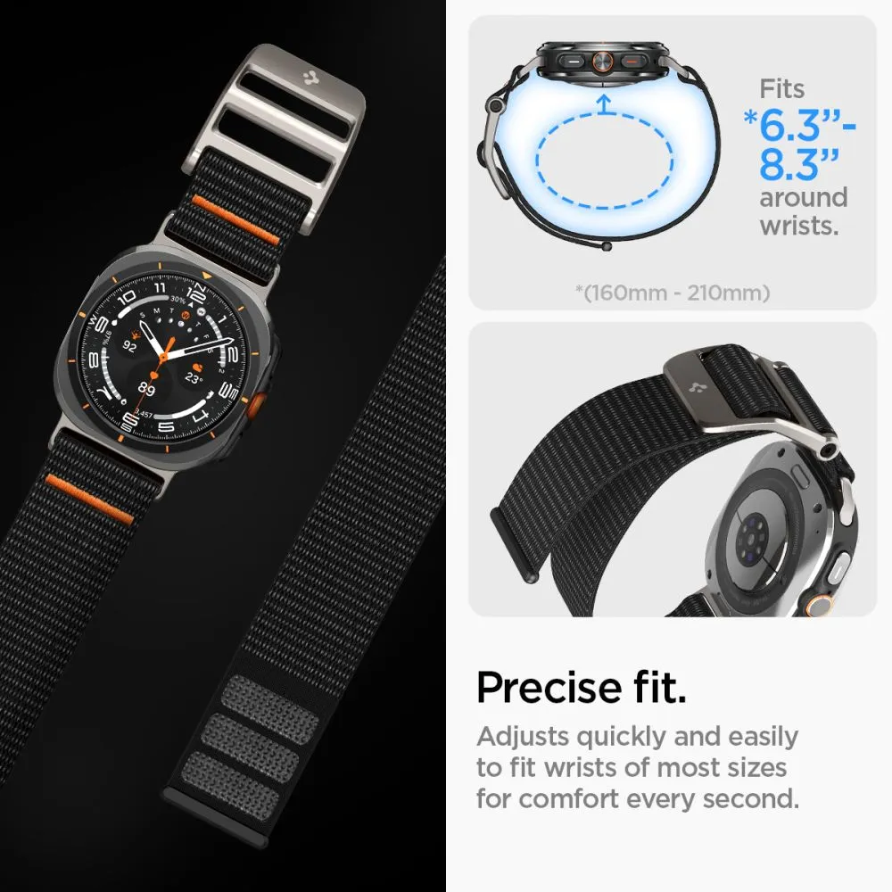 Samsung Galaxy Watch Ultra 2 (47mm) Armband för smartklockor svart SPIGEN DURAPRO FLEX