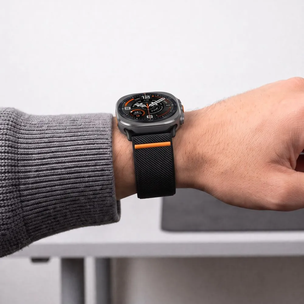 Samsung Galaxy Watch Ultra 2 (47mm) Viedpulksteņu siksniņas melns TECH-PROTECT NYLON CLASP