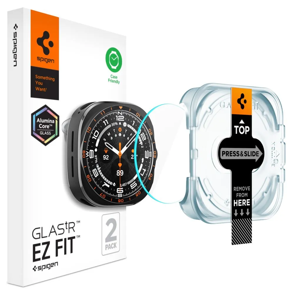 Samsung Galaxy Watch Ultra 2 (47mm) Tempered glass SPIGEN GLAS.TR EZ-FIT AC 2-PACK 2026 (47 MM)