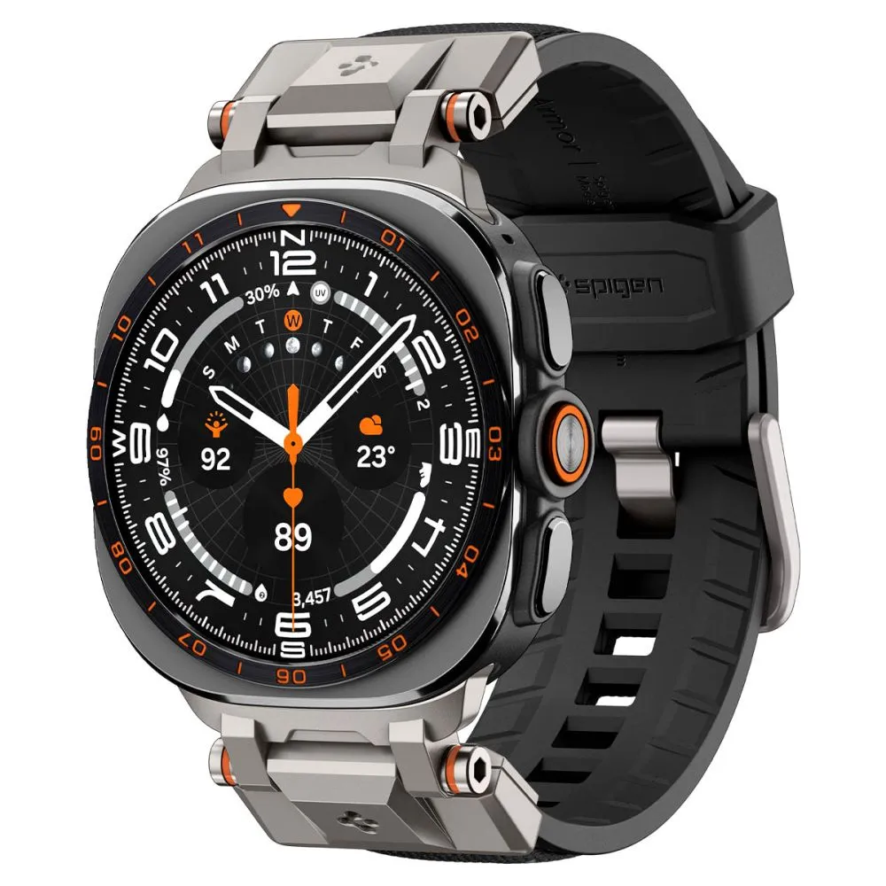 Samsung Galaxy Watch Ultra 2 (47mm) Nutikellade rihmad must SPIGEN DURAPRO ARMOR BAND