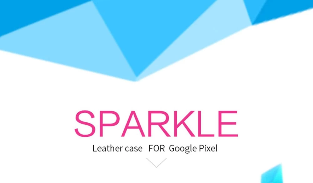 Google Pixel fodral rosa Sparkle Leather 