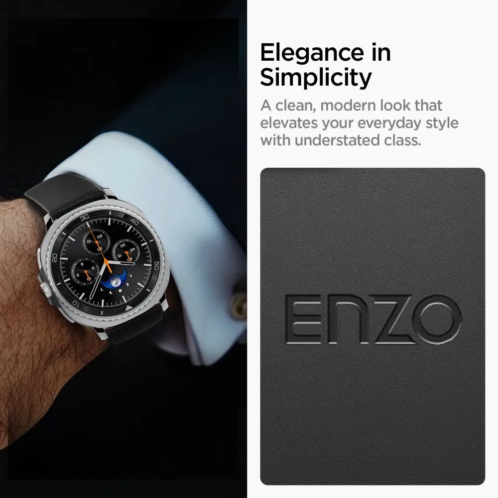 Samsung Galaxy Watch 9 Nutikellade rihmad must SPIGEN ENZO (40 / 44 46 MM)