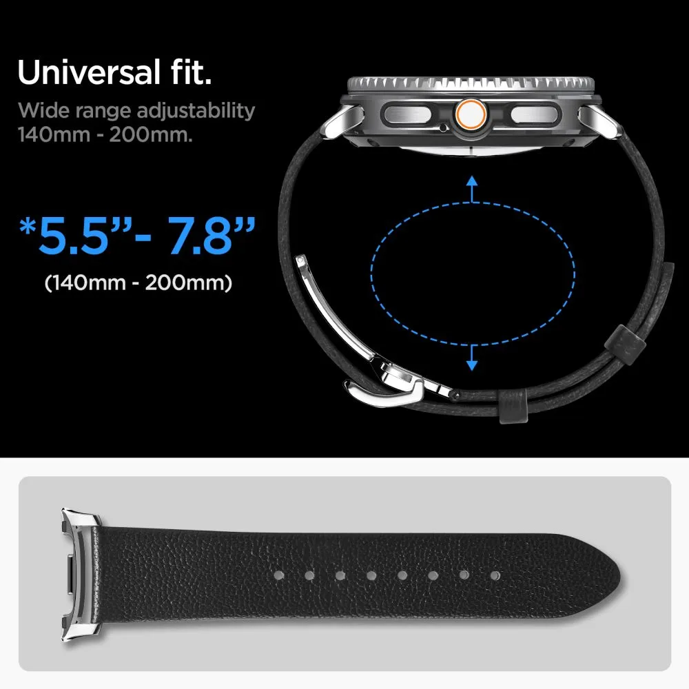 Samsung Galaxy Watch 9 Nutikellade rihmad must SPIGEN ENZO (40 / 44 46 MM)